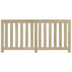 Vidaxl Pokrov za radiator sonoma hrast 175x20x82 cm inženirski les