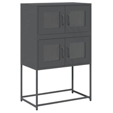 Vidaxl Highboard Anthracite 68x39x107 cm Jeklo