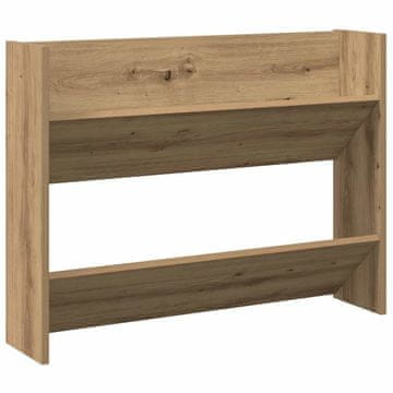 Vidaxl Stenska omara za čevlje artisian hrast 80x18x60cm iverna plošča