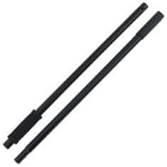 Vidaxl Ročaj za vile Ø3,5x127,5 cm črno jeklo