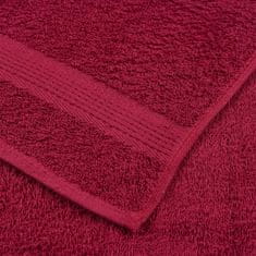 Vidaxl Brisače 10 kos bordo 30x30 cm 360 g/m² 100% bombaž