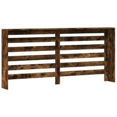 Vidaxl Pokrov za radiator dimljen hrast 175x20x82 cm inženirski les