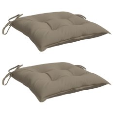 Vidaxl Blazine za palete 2 kosa taupe 50x50x7 cm oxford tkanina