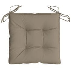 Vidaxl Blazine za stole 4 kosi taupe 40x40x7 cm oxford tkanina