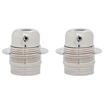 Vidaxl Obeski za svetilke 2 kosa Satin Nickel E27