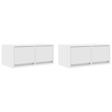 Vidaxl TV omarica 2 kosa bela 60x31x25,5 cm inženirski les