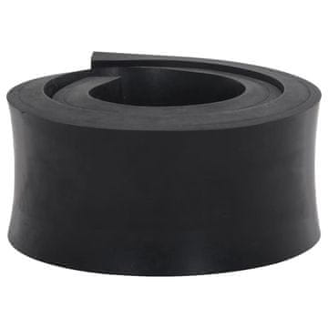 Vidaxl Gumijasti rob za snežni plug črn 100x10x2 cm