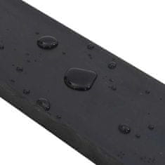 Vidaxl Gumijasti rob za snežni plug črn 100x10x2 cm