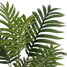 Vidaxl Umetna palma s 3 debli zelena 120 cm PP