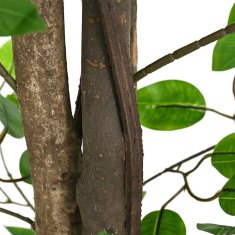 Vidaxl Umetna rastlina Ficus 1260 listov 200 cm zelena
