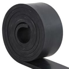 Vidaxl Gumijasti rob za snežni plug črn 300x10x1 cm