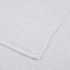 Vidaxl Komplet brisač 6-delni bela 360 gsm 100% bombaž