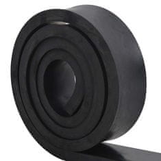 Vidaxl Gumijasti rob za snežni plug črn 300x8x2 cm