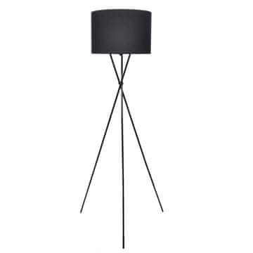 Vidaxl Stoječa svetilka s črnim stojalom 139 cm