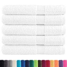 Vidaxl Premium brisače za savno SOLUND 25 kos bela 80x200 cm 600 g/m2