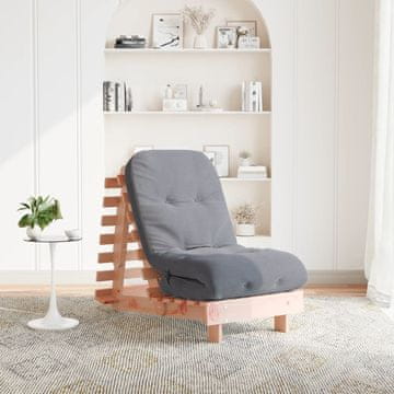 Vidaxl vidaXL Futon kavč z ležiščem in vzmetnico 60x206x11 cm duglazija
