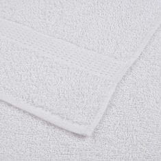 Vidaxl Komplet brisač 12-delni bela 360 gsm 100% bombaž