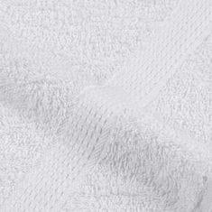 Vidaxl Komplet brisač 12-delni bela 360 gsm 100% bombaž