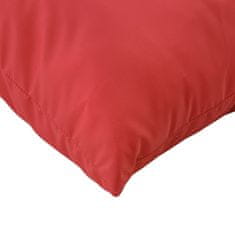 Vidaxl Blazine za kavč 4 kpsi rdeče 60x60 cm blago
