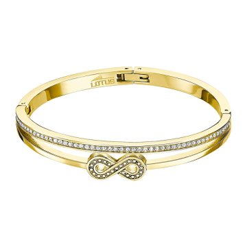Lotus Style Masivna pozlačena zapestnica z Infinity Woman Basic LS2121-2 / 2