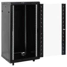 Vidaxl Omrežna omarica 22U 19 IP20 črna 60x60x120 cm