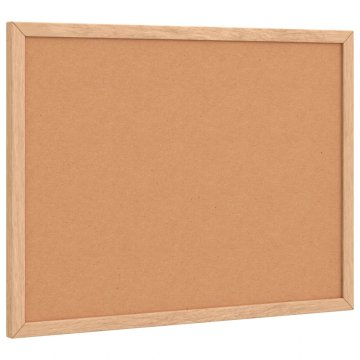Vidaxl Tabla iz plute z okvirjem iz masivnega borovega lesa 40x30 cm
