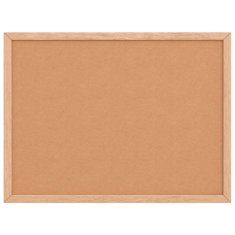 Vidaxl Tabla iz plute z okvirjem iz masivnega borovega lesa 40x30 cm