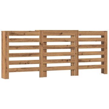 Vidaxl Pokrov za radiator hrast 205x21,5x83,5 cm inženirski les