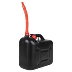 Vidaxl Posoda za gorivo z upogljivim tulcem 3 kosi črna 20 L plastika