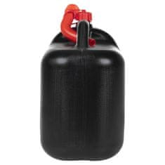 Vidaxl Posoda za gorivo z upogljivim tulcem 3 kosi črna 20 L plastika