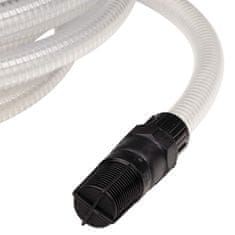 Vidaxl Sesalna cev s PVC priključki prozorna 1 10 m PVC