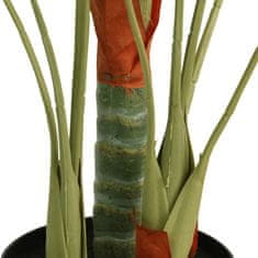 Vidaxl Umetna palma s 3 debli zelena 85 cm PP