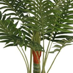 Vidaxl Umetna palma s 3 debli zelena 85 cm PP