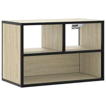 Vidaxl TV omarica sonoma hrast 60x31x39,5 cm inženirski les in kovina
