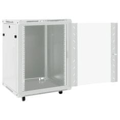 Vidaxl Omrežna omarica 15U 19 IP20 siva 60x45x86 cm