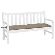 Vidaxl Blazina za vrtno klop taupe 150x50x7 cm oxford tkanina