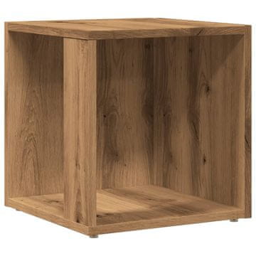 Vidaxl Stranska mizica artisan hrast 33x33x34 cm inženirski les