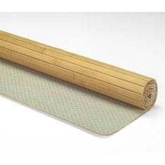 Vidaxl Kopalniška preproga Bambus 50x80 cm rjava