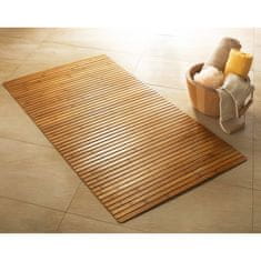 Vidaxl Kopalniška preproga Bambus 50x80 cm rjava