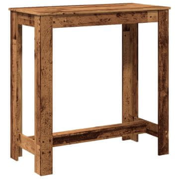 Vidaxl Barska miza starinski les 102x50x103,5 cm inženirski les