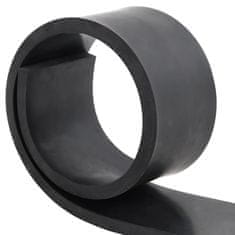 Vidaxl Gumijasti rob za snežni plug črn 120x8x1 cm