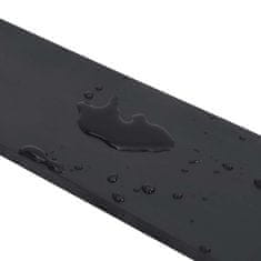 Vidaxl Gumijasti rob za snežni plug črn 120x8x1 cm