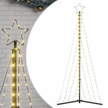 Vidaxl LED božično drevo 339 LED tople bele 187 cm