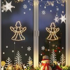 Vidaxl Božična luč Angel Silhouette 2 kosa 50 LEDs Warm White