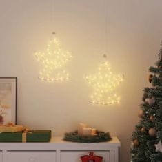 Vidaxl Božična luč Angel Silhouette 2 kosa 50 LEDs Warm White