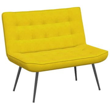 Vidaxl klop Rumena 110x74x84 cm Žamet