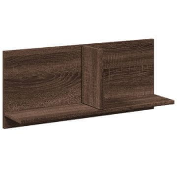 Vidaxl Stenska omarica 70x16,5x30 cm rjavi hrast inženirski les