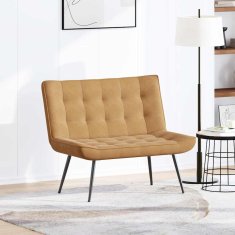 Vidaxl klop rjava 110x74x84 cm žamet