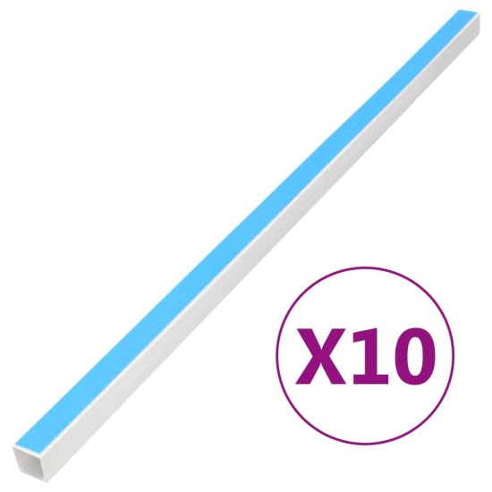 Vidaxl Kabelska cev samolepilna 25x16 mm 10 m PVC
