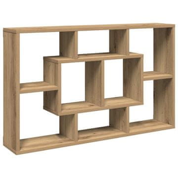 Vidaxl Stenska polica Artisan hrast 85x16x52,5 cm inženirski les